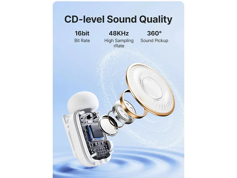 BOYAMini Micrófono Inalámbrico Doble USb-C y Lightning 9