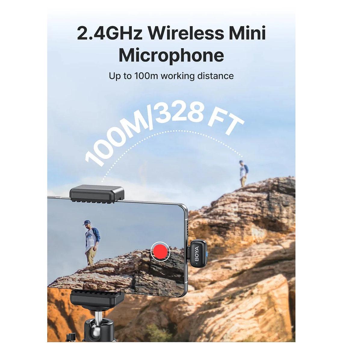 BOYAMini Micrófono Inalámbrico Doble USb-C y Lightning 10