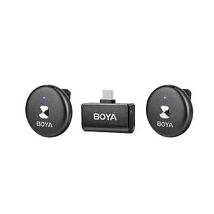 Boya Omic-U kit de micrófono doble inalámbrico con conector USB-C
