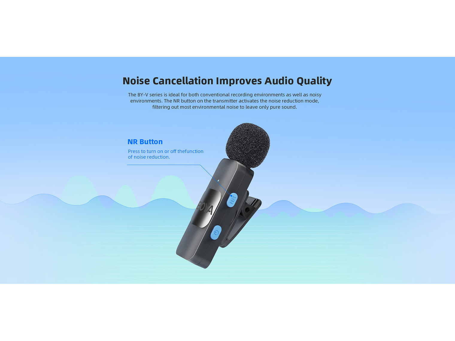 Boya BY-V10 Micrófono Inalámbrico Ultra Compacto y Portable 2.4GHz Conector USB-C 4