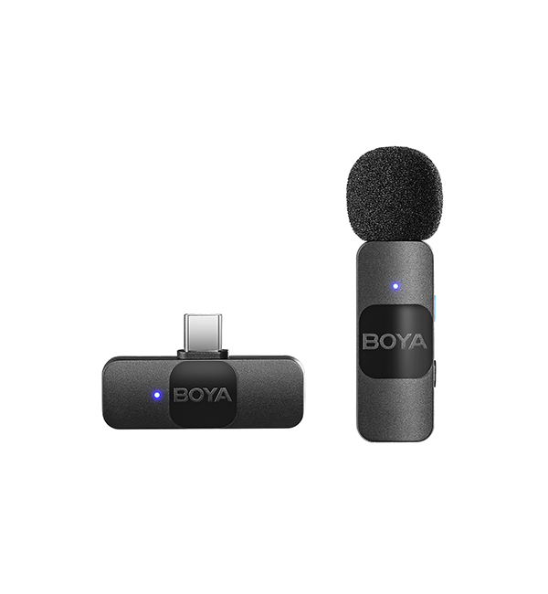 Boya Omic-U kit de micrófono doble inalámbrico con conector USB-C