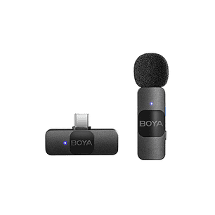 Boya BY-V10 Micrófono Inalámbrico Ultra Compacto y Portable 2.4GHz Conector USB-C