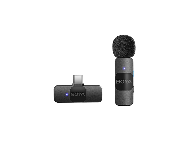 Boya BY-V10 Micrófono Inalámbrico Ultra Compacto y Portable 2.4GHz Conector USB-C 1