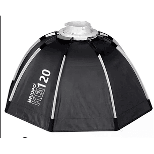 Triopo K3-120+TR-07C Softbox Octogonal Universal 120 Cm Montura Bowens y Speedlight