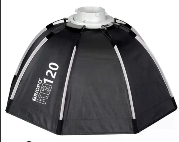 Triopo K3-120+TR-07C Softbox Octogonal Universal 120 Cm Montura Bowens