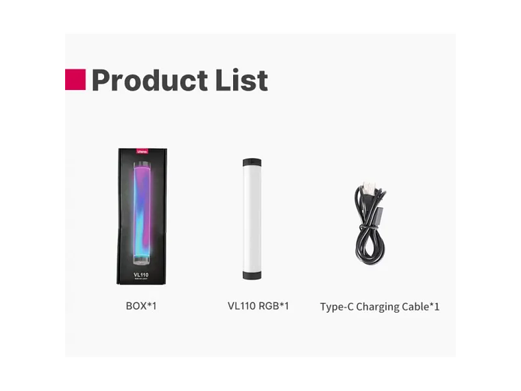 Ulanzi VL110 Luz Led Barra Multifuncional RGB 2