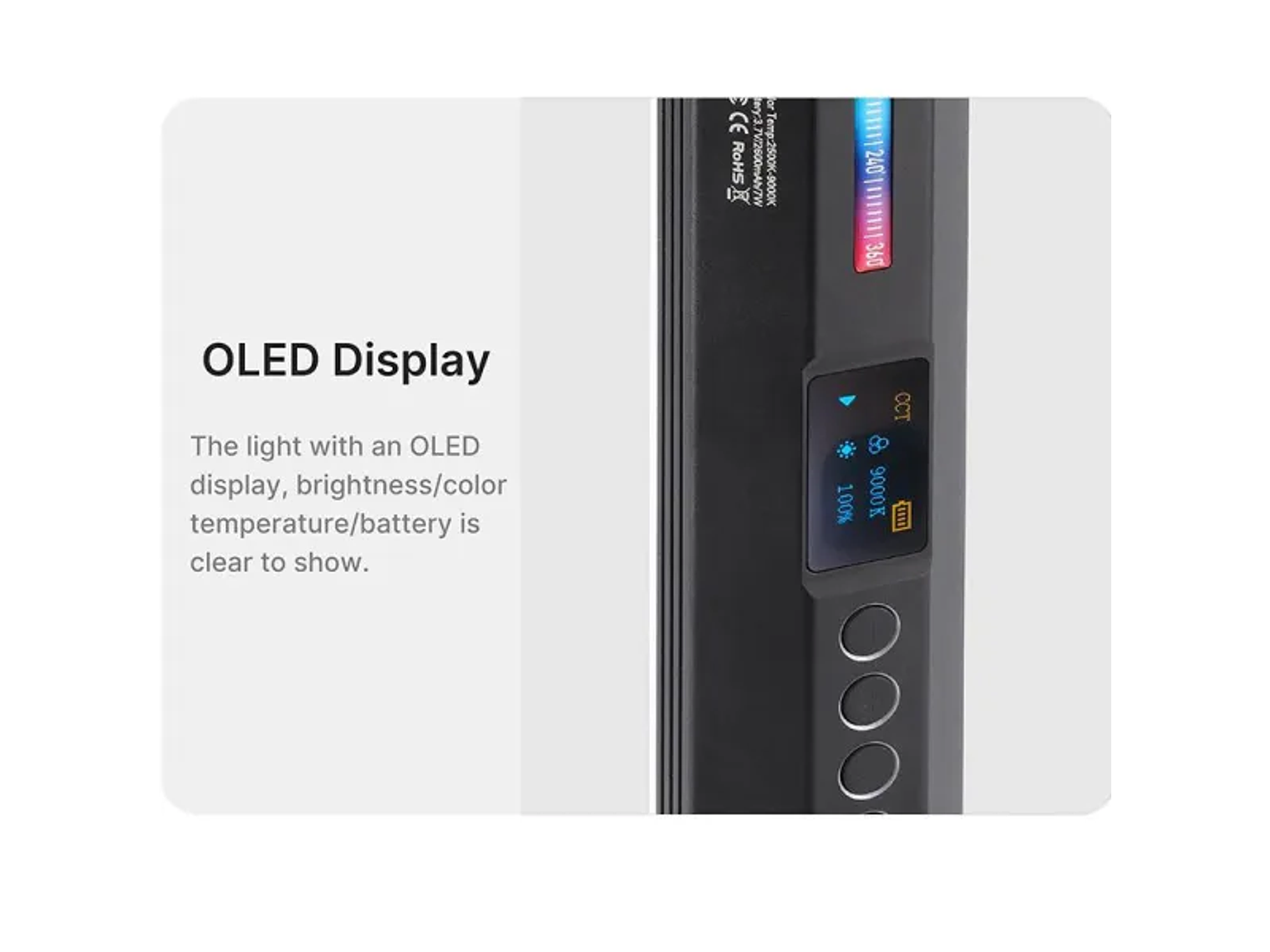 Ulanzi VL110 Luz Led Barra Multifuncional RGB 4