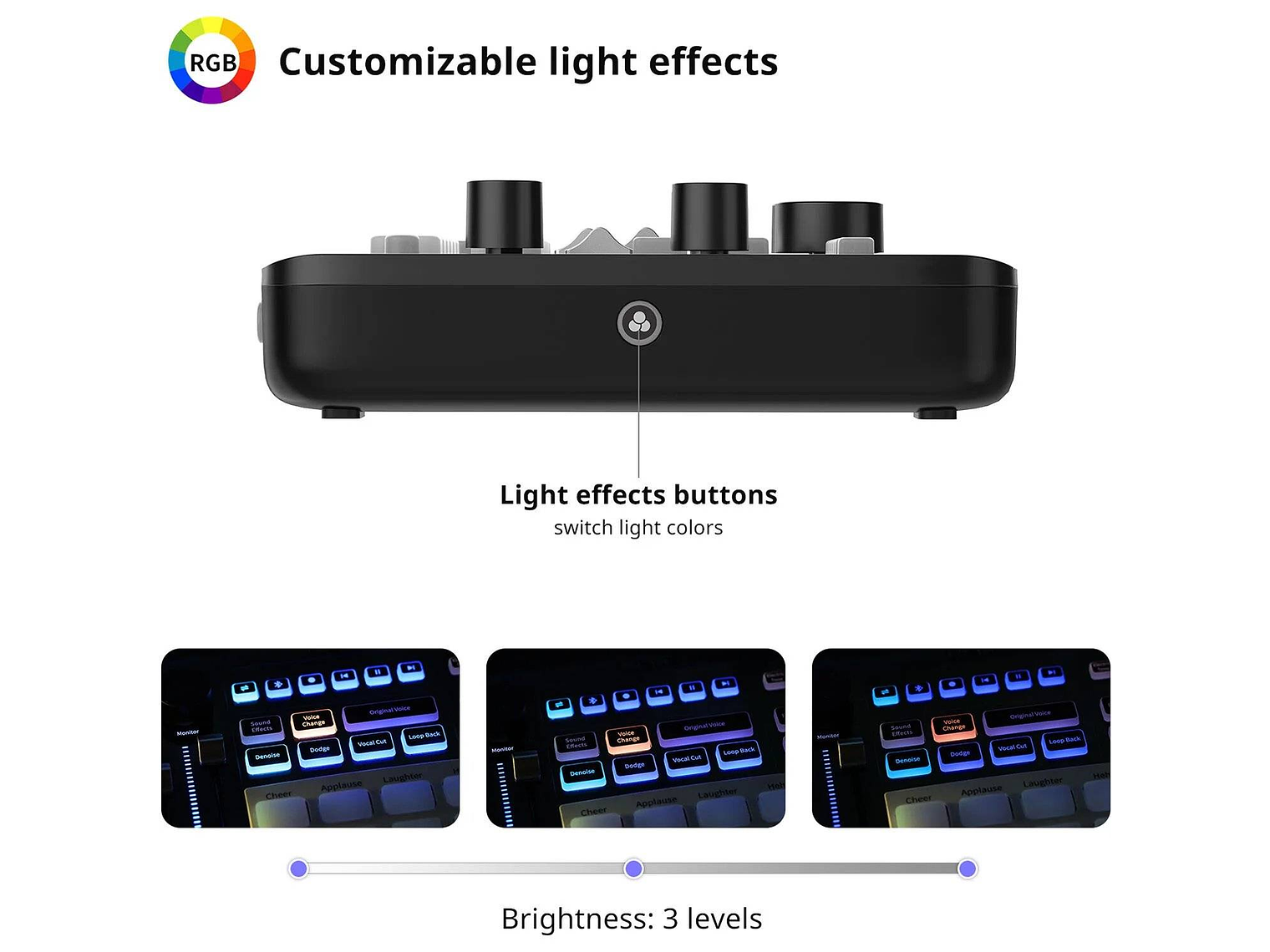 Ulanzi AX01 UCaster Live Tarjeta de Sonido Para Podcast y Streaming Con Batería Recargable 6