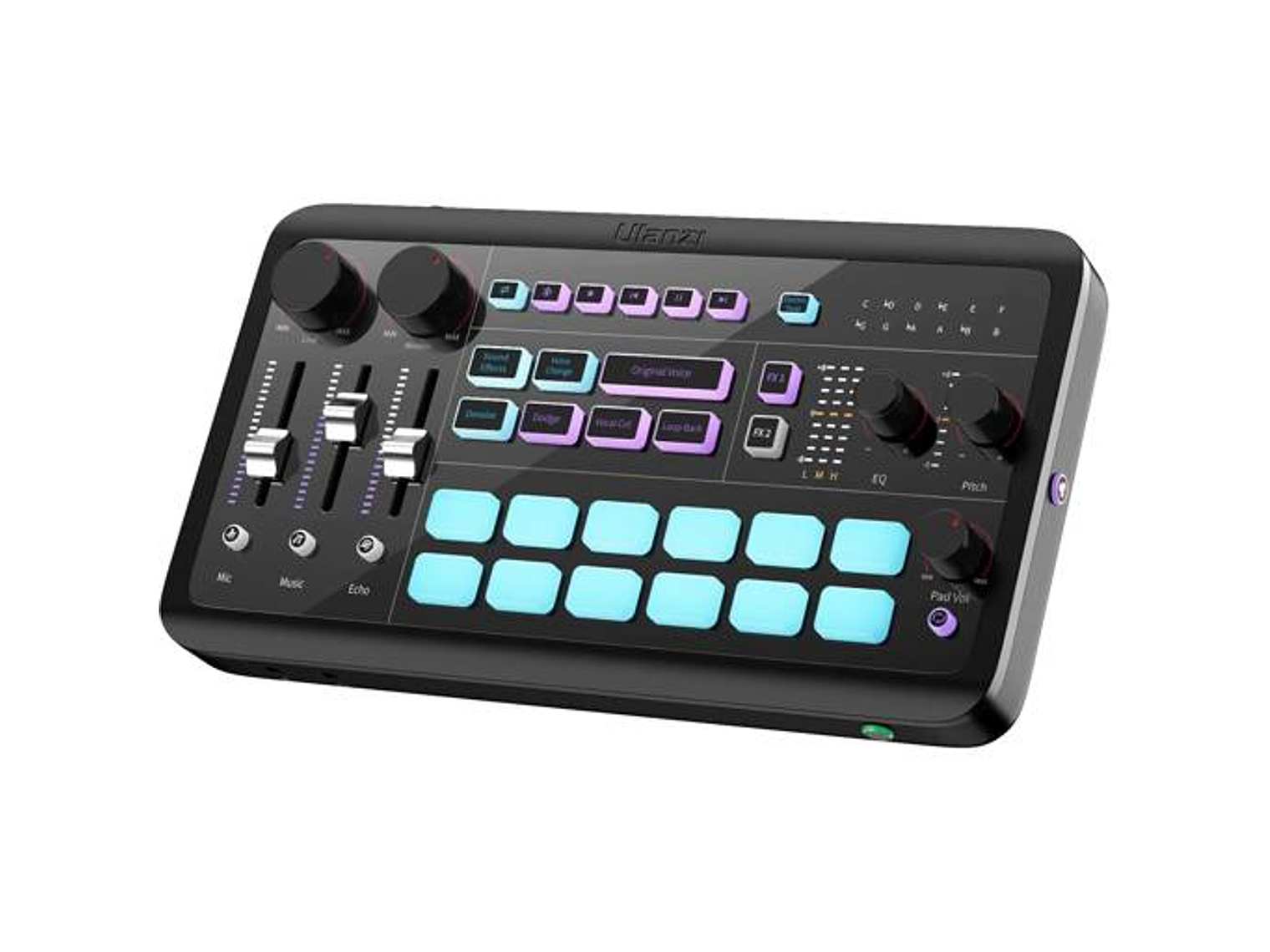 Ulanzi AX01 UCaster Live Tarjeta de Sonido Para Podcast y Streaming Con Batería Recargable 1