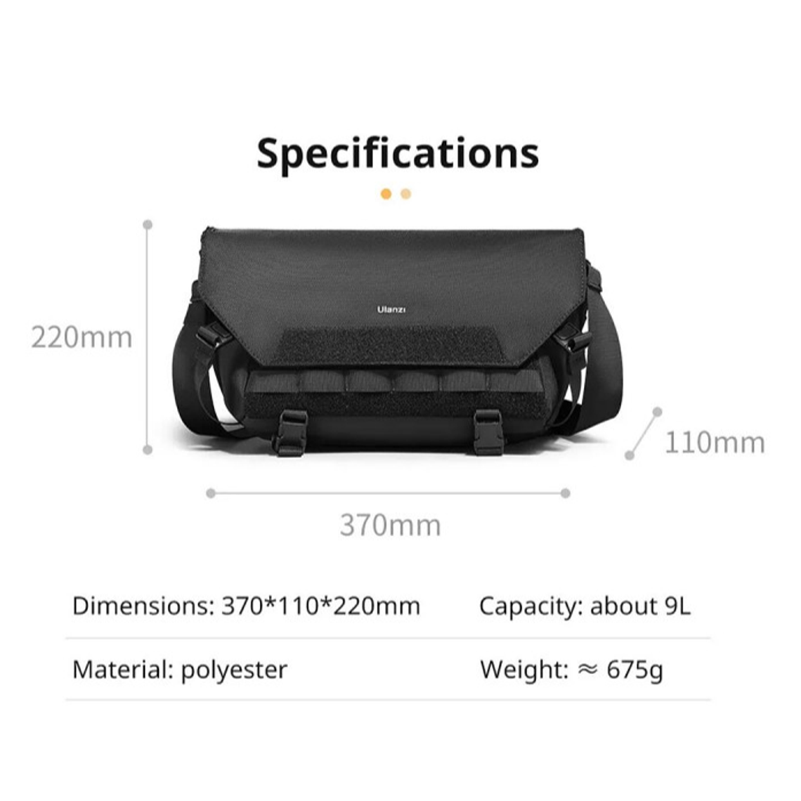Ulanzi BC08 Tactical Shoulder Bag Bolso Para Equipos Audiovisuales B010 4