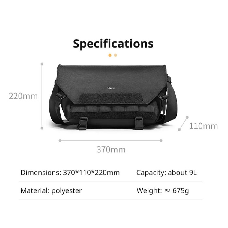 Ulanzi BC08 Tactical Shoulder Bag Bolso Para Equipos Audiovisuales B010 4