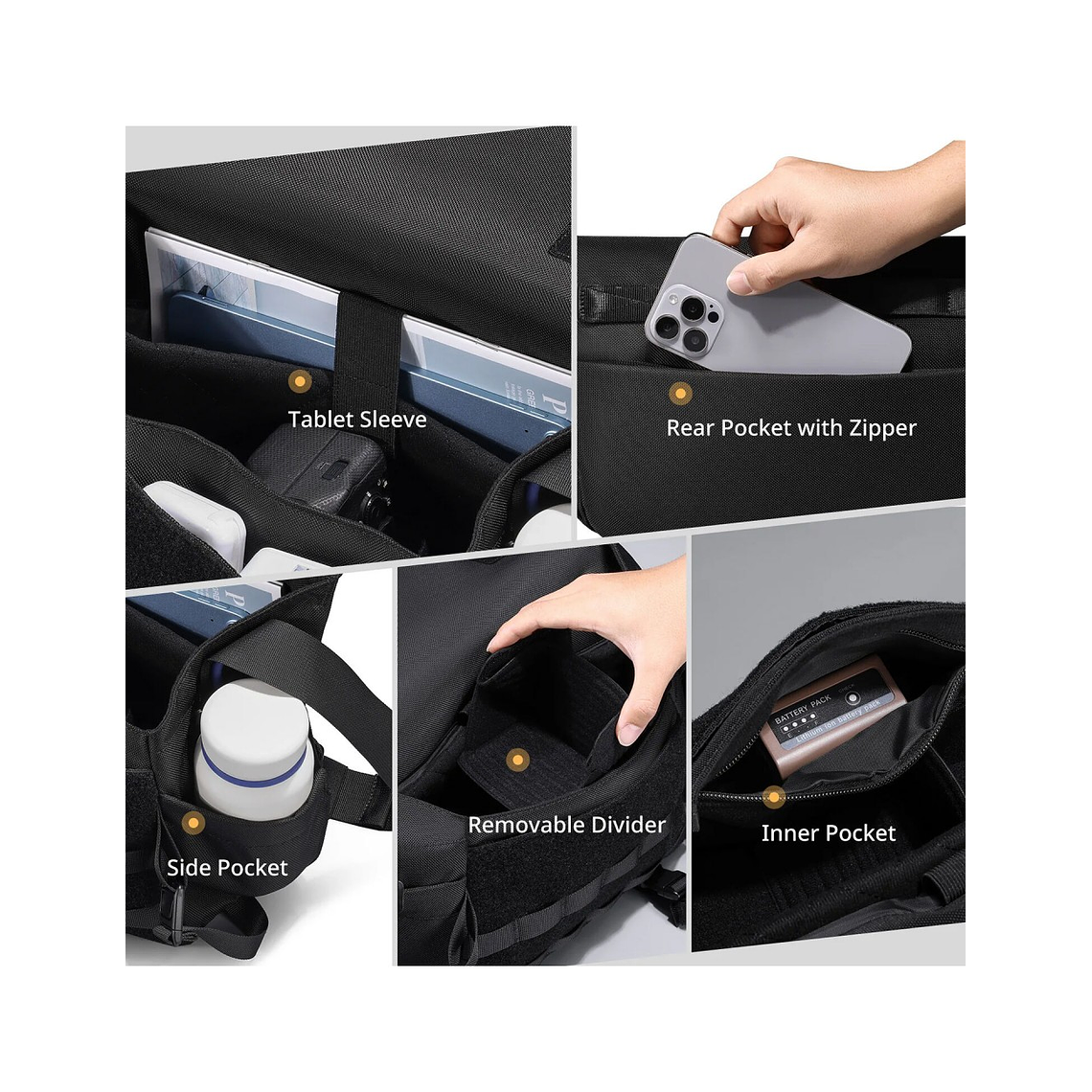 Ulanzi BC08 Tactical Shoulder Bag Bolso Para Equipos Audiovisuales B010 6