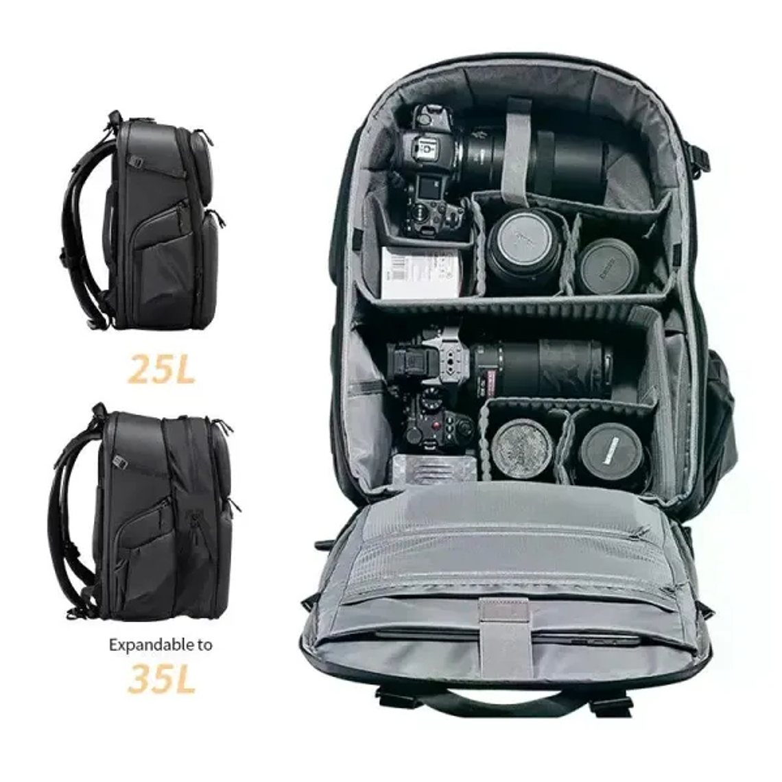 Ulanzi BP10 Mochila Grande Hard Shell Backpack 35 Litros 4