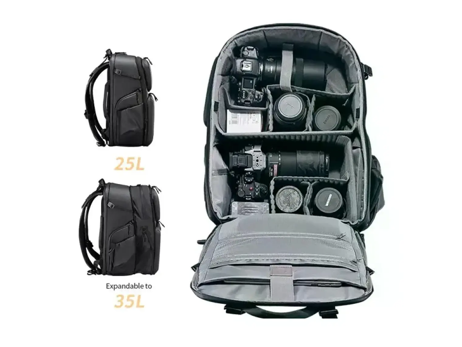Ulanzi BP10 Mochila Grande Hard Shell Backpack 35 Litros 4