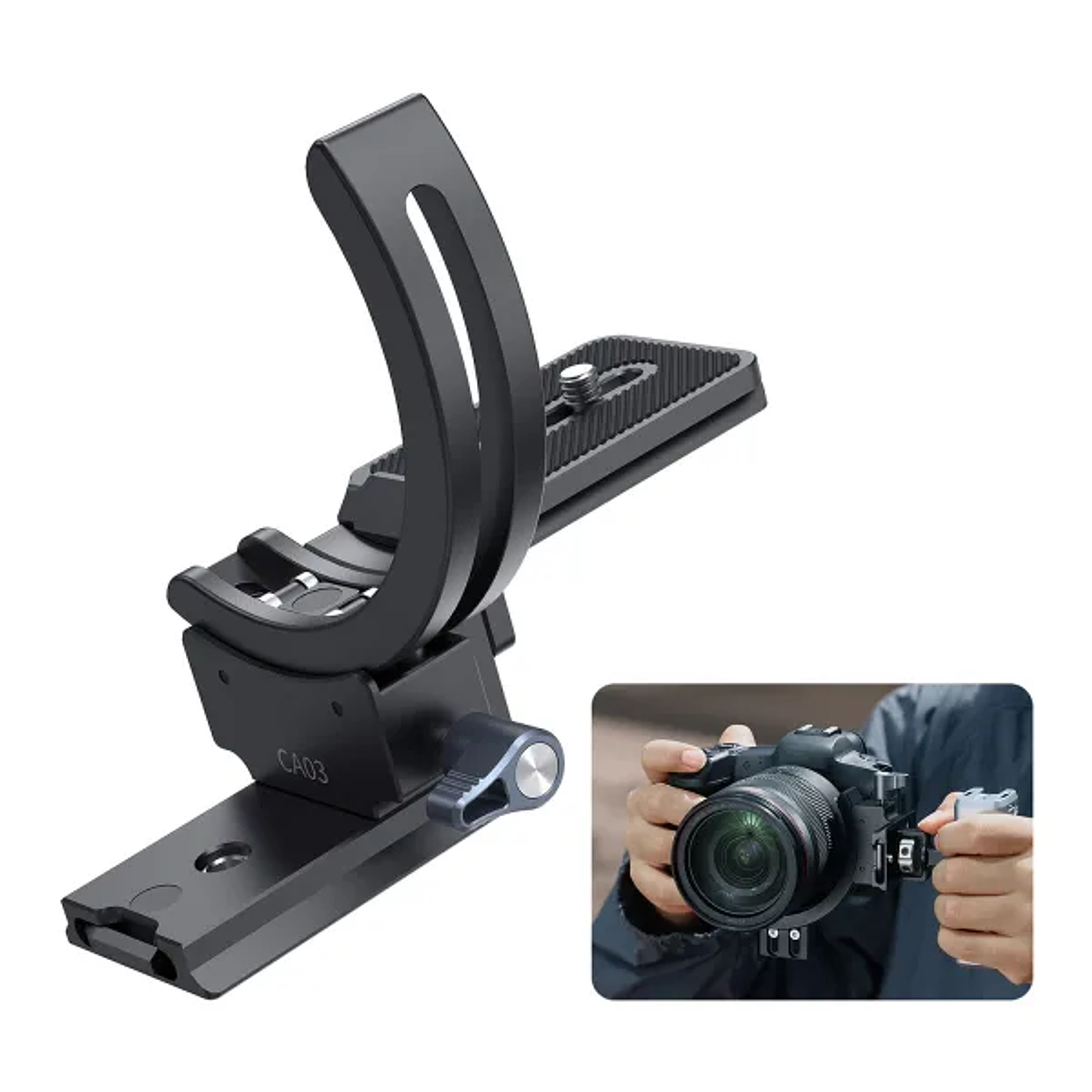 Ulanzi CA03 Montura Para Cámaras Con Giro Vertical Manteniendo el Eje Central 95mm 5