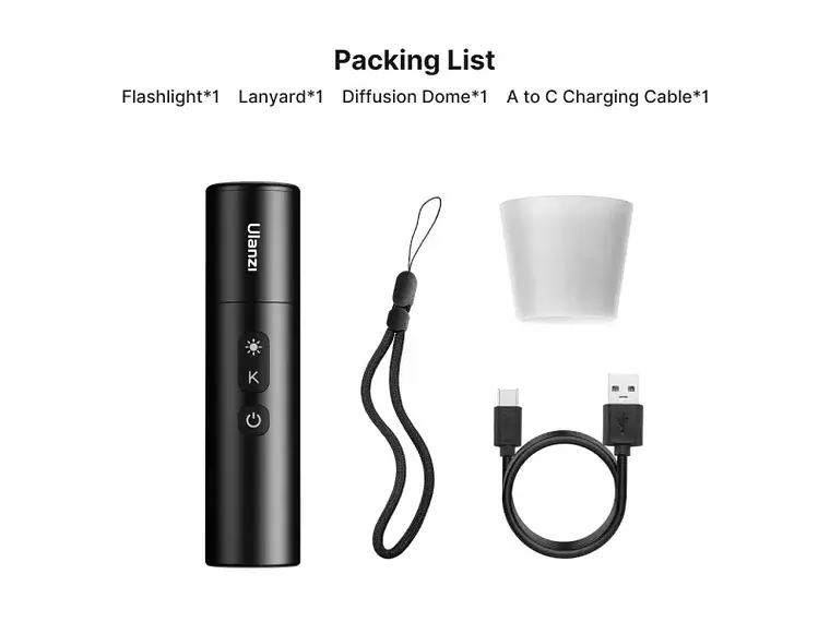 Ulanzi LM07 Luz Led Para Video y Linterna RGB 3