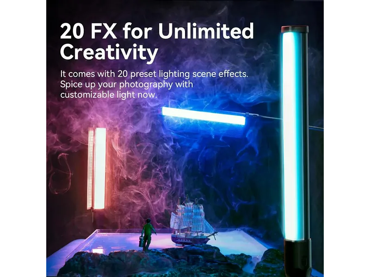 Ulanzi VL360 RGB Espada Led Con Aletas 6