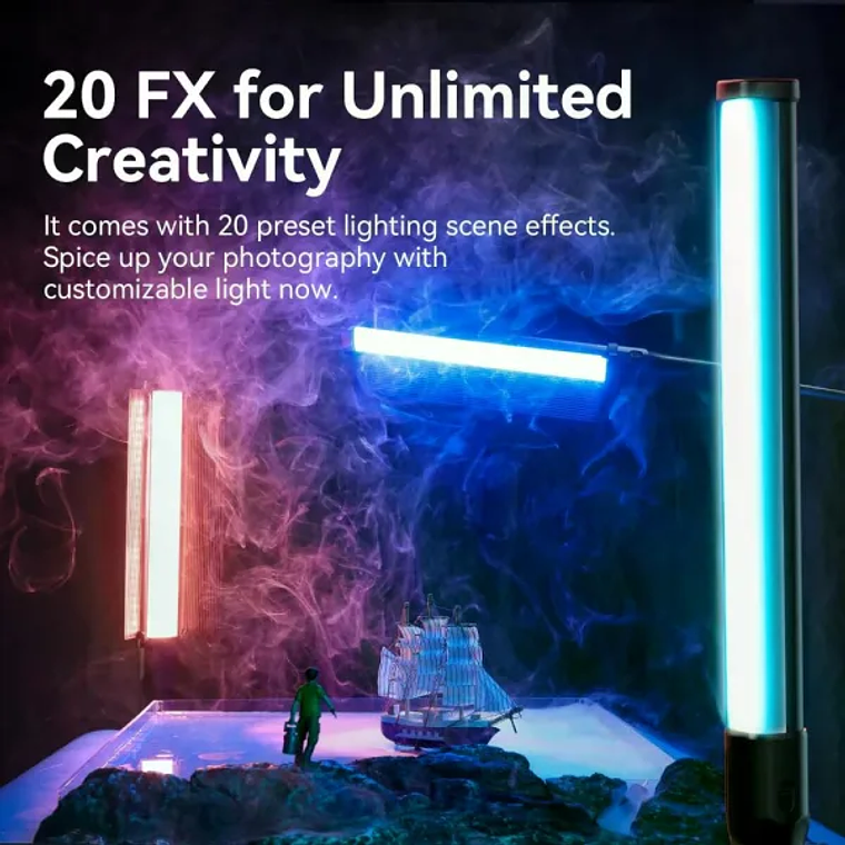 Ulanzi VL360 RGB Espada Led Con Aletas 6