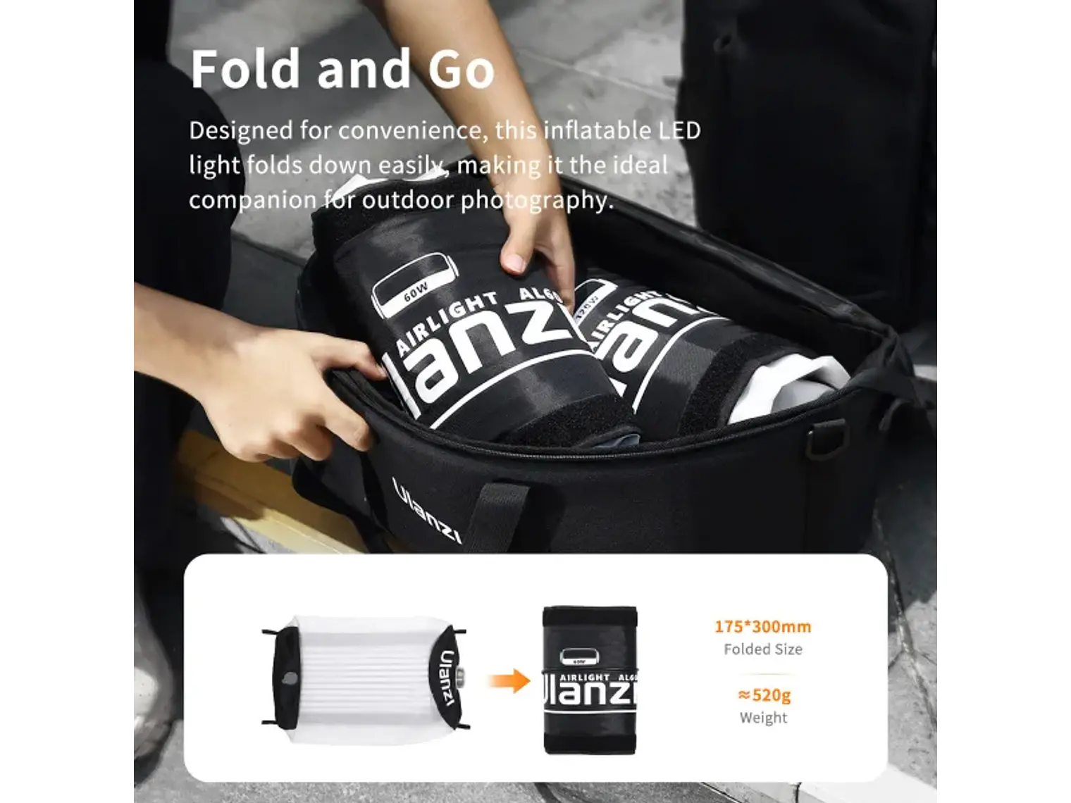 Ulanzi AL60 Luz Led Inflable Omnidireccional 5