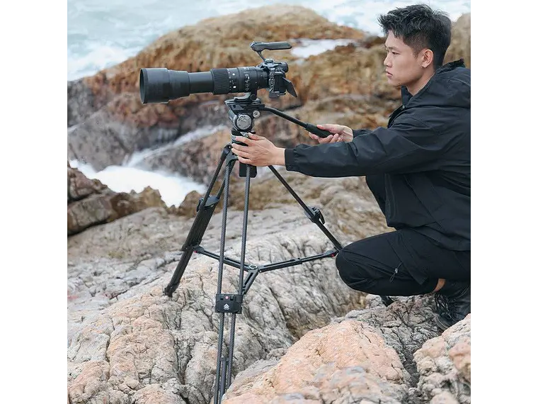 Ulanzi Video Fast de Fibra de Carbono Trípode Profesional Avanzado Para Video y Cine T046 7