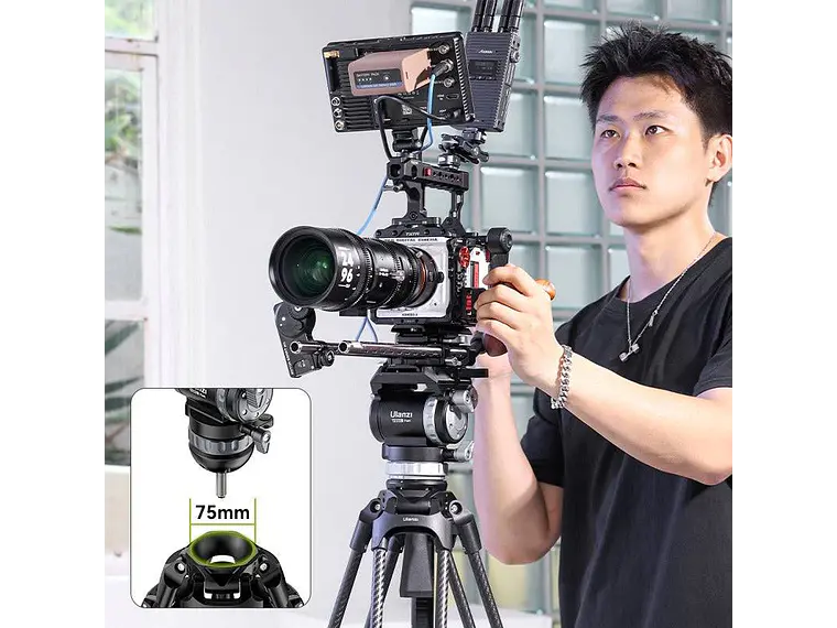 Ulanzi Video Fast de Fibra de Carbono Trípode Profesional Avanzado Para Video y Cine T046 8