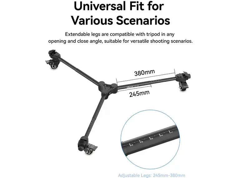 Ulanzi AT-02 Dolly Para Trípode 4