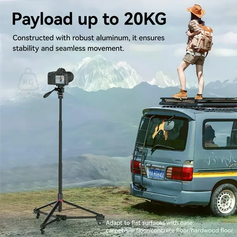 Ulanzi AT-02 Dolly Para Trípode 5