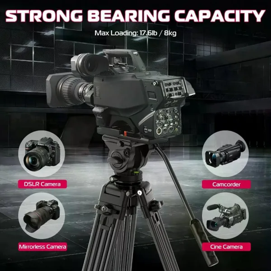 Ulanzi MT-81 Trípode de Video Con Equilibrio de Cabezal 4