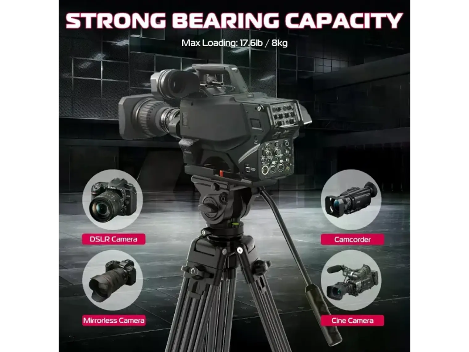 Ulanzi MT-81 Trípode de Video Con Equilibrio de Cabezal 4