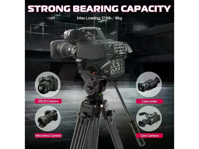 Ulanzi MT-81 Trípode de Video Con Equilibrio de Cabezal 4
