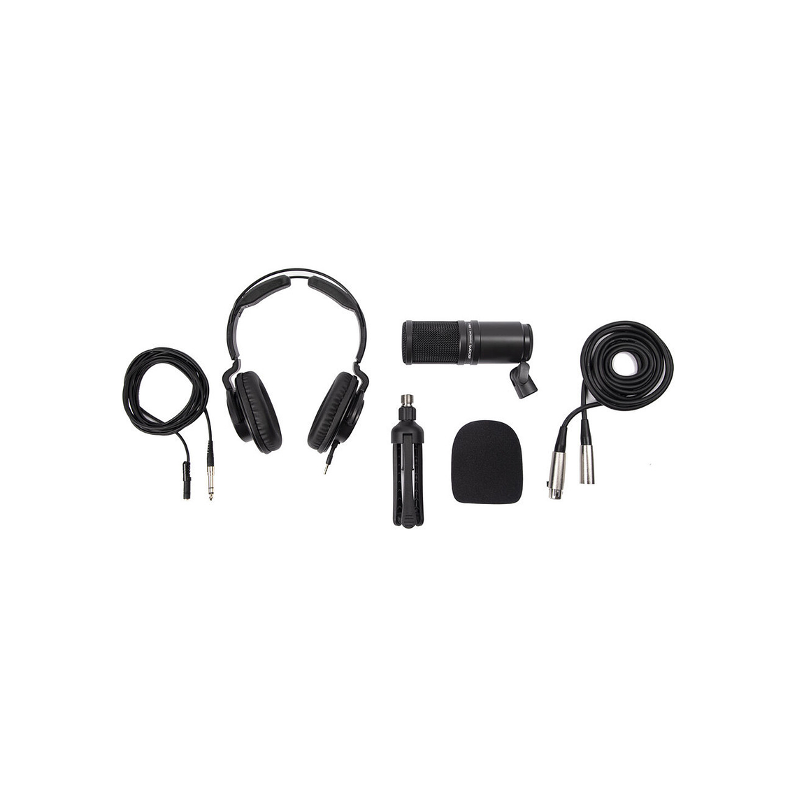 Zoom ZDM-1PMP Pack Podcast con Audífonos, Parabrisas, XLR y Soporte de Mesa 3