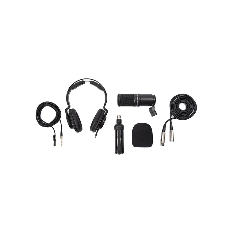 Zoom ZDM-1PMP Pack Podcast con Audífonos, Parabrisas, XLR y Soporte de Mesa 3