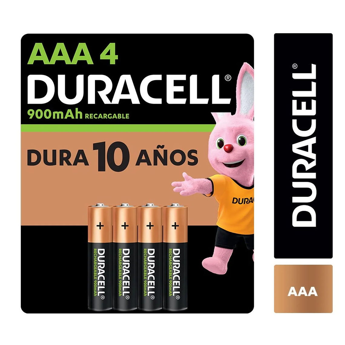 Duracell Pilas RECARGABLES 900MAH AAA X4 1