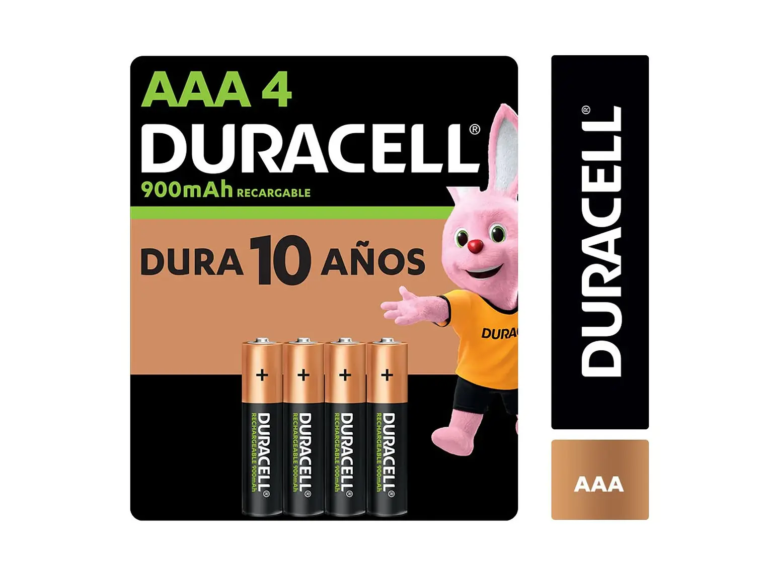 Duracell Pilas RECARGABLES 900MAH AAA X4 1