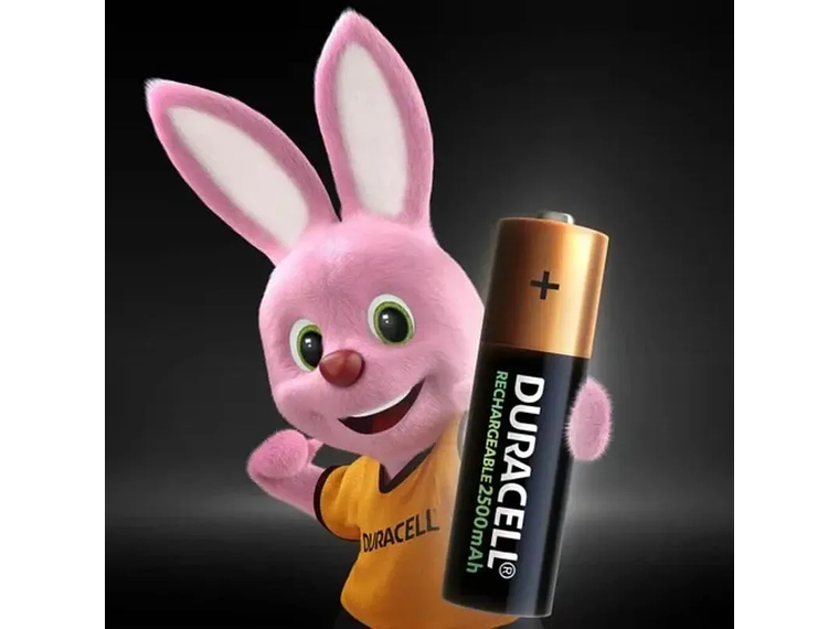 Duracell Pilas RECARGABLES 2500MAH AA X4 2