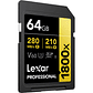 Tarjeta de memoria SDXC Lexar 64gb 1800x SDXC UHS-II 280/210 mb/s v60 gold - Miniatura 2