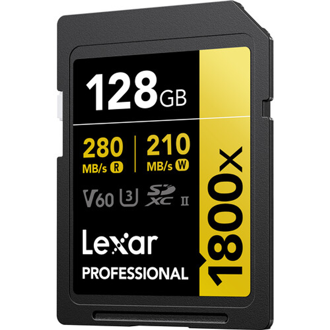 Tarjeta Memoria Lexar 128GB 1800X SDXC UHS-II 280/210MB/s V60 4K GOLD 1