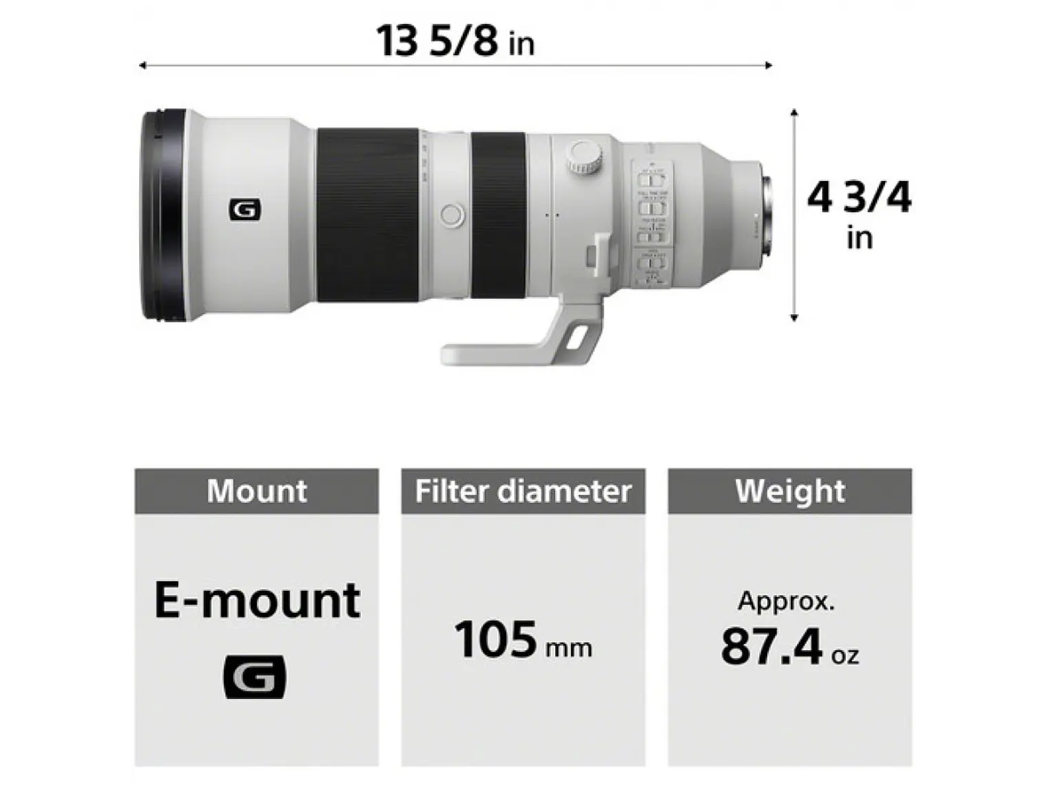 Sony FE 400-800mm f/6.3-8 G OSS Lente 5