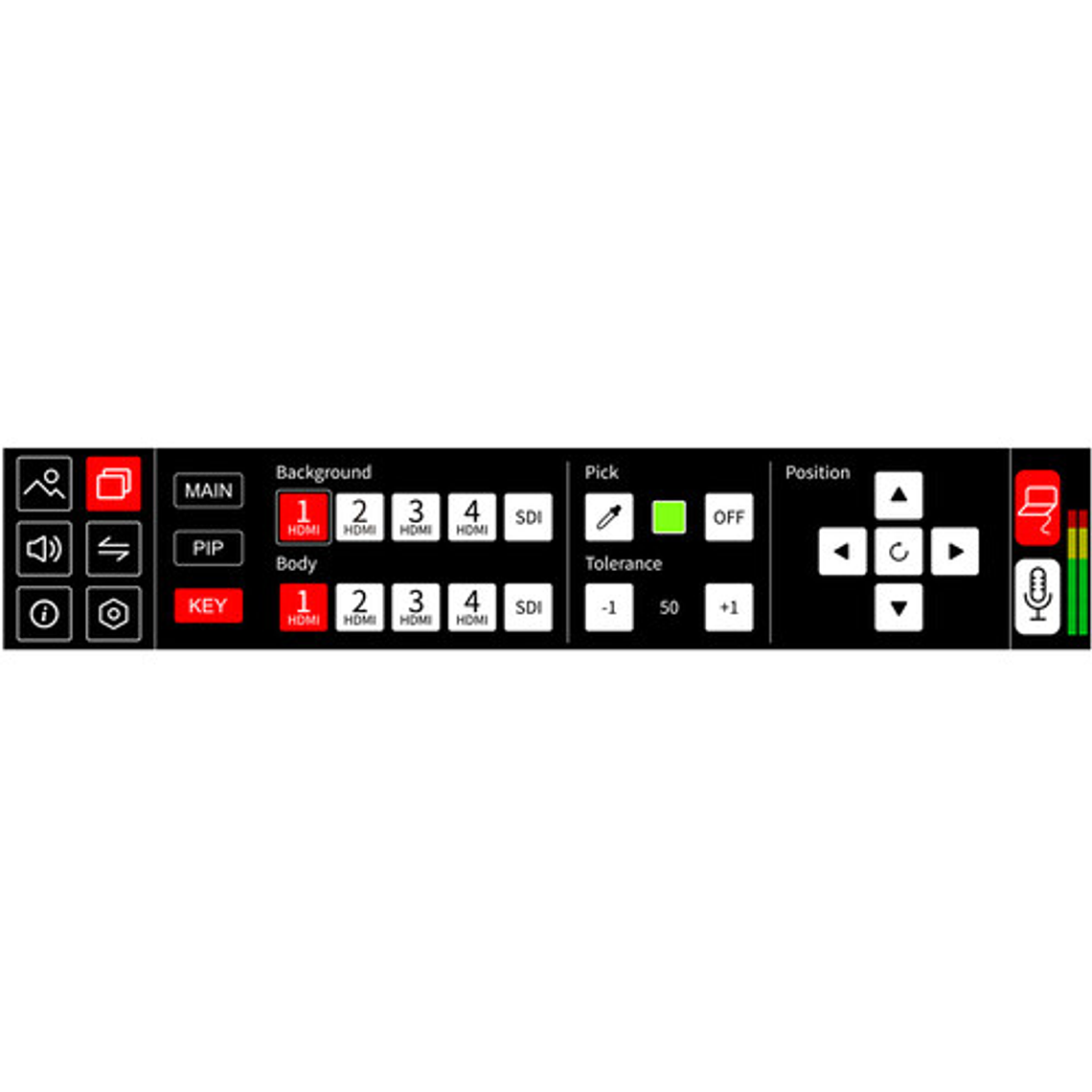 FeelWorld Switcher L4 HDMI LCD de 10,1