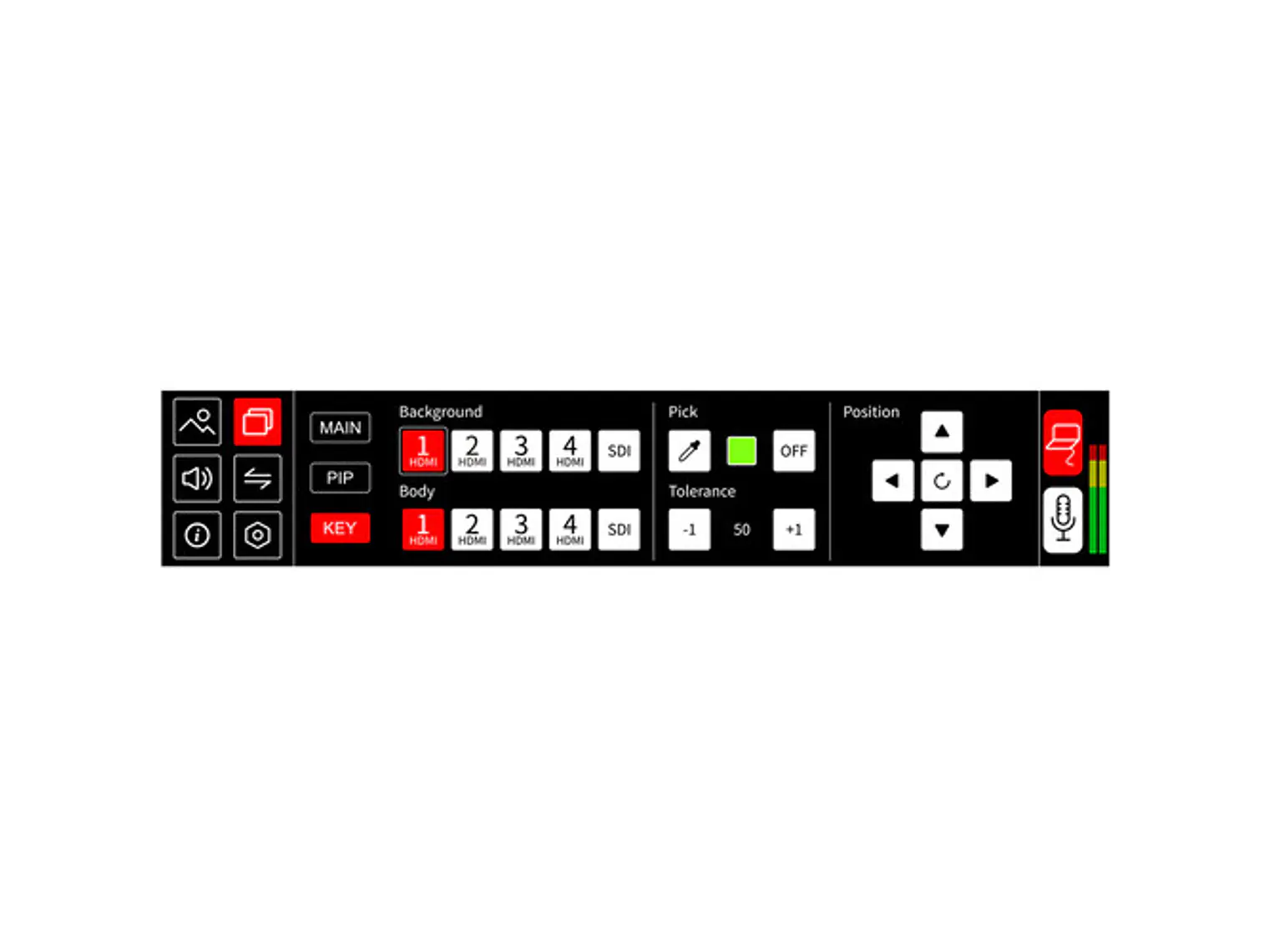 FeelWorld Switcher L4 HDMI LCD de 10,1