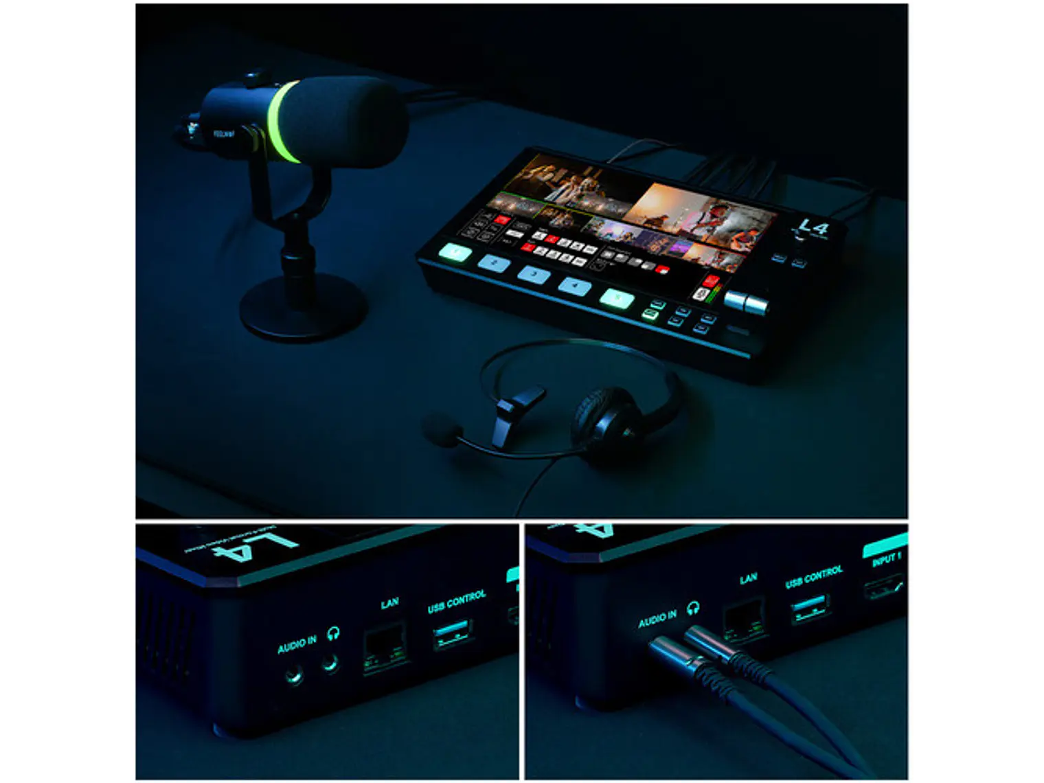 FeelWorld Switcher L4 HDMI LCD de 10,1
