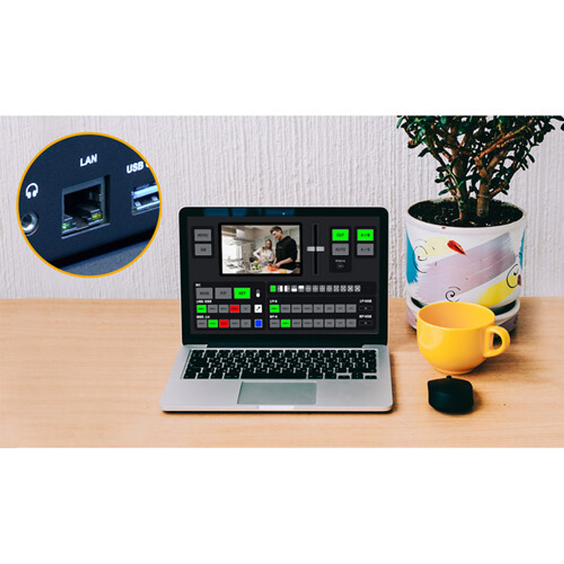 FeelWorld Switcher L4 HDMI LCD de 10,1