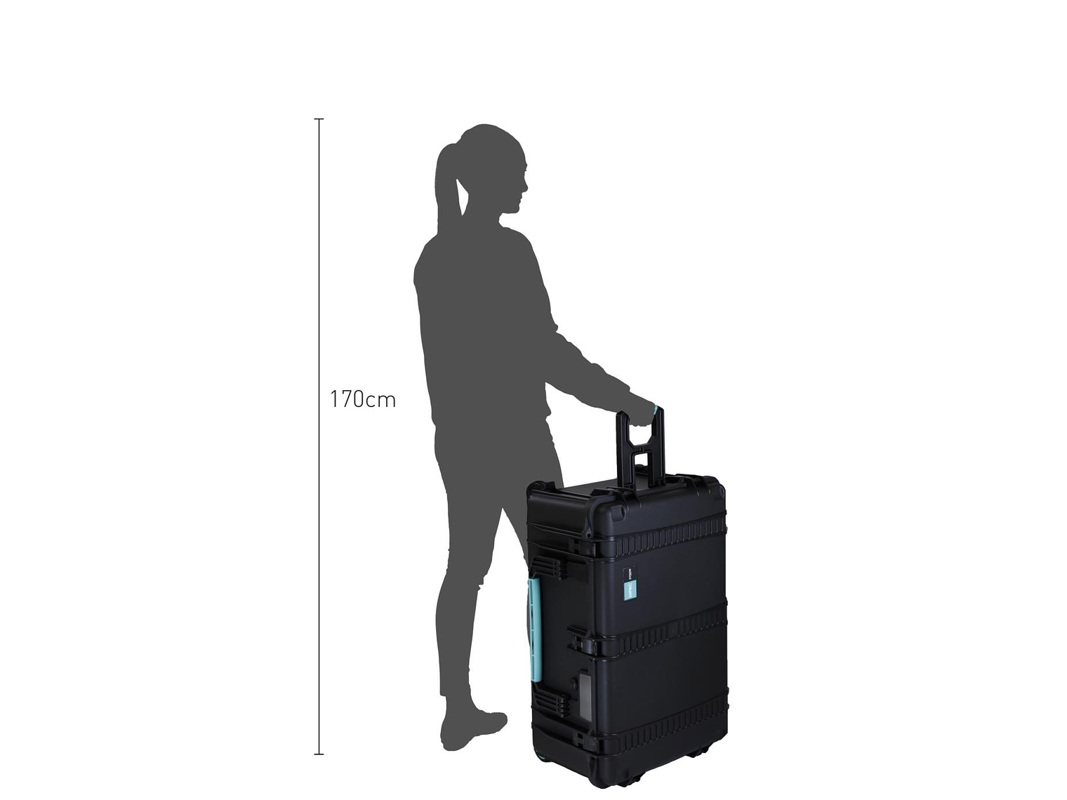 HPRC Maleta Rigida con 4 Ruedas 750X510X329MM con FOAM 4