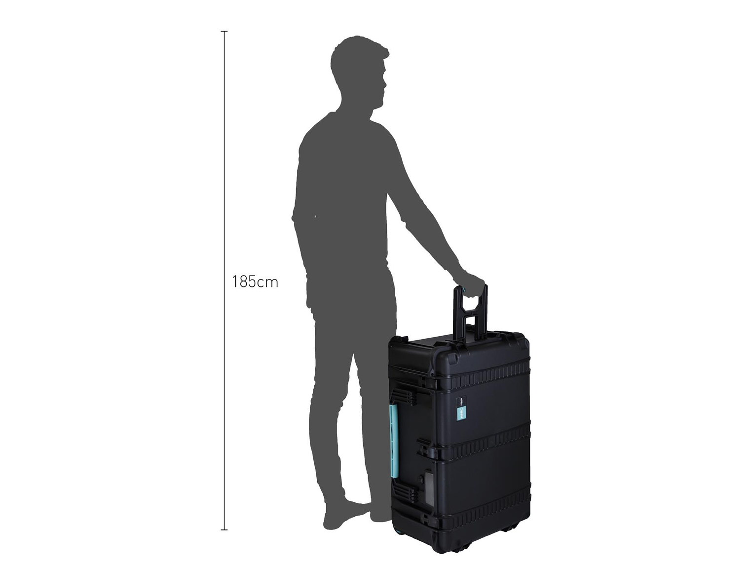 HPRC Maleta Rigida con 4 Ruedas 750X510X329MM con FOAM 5