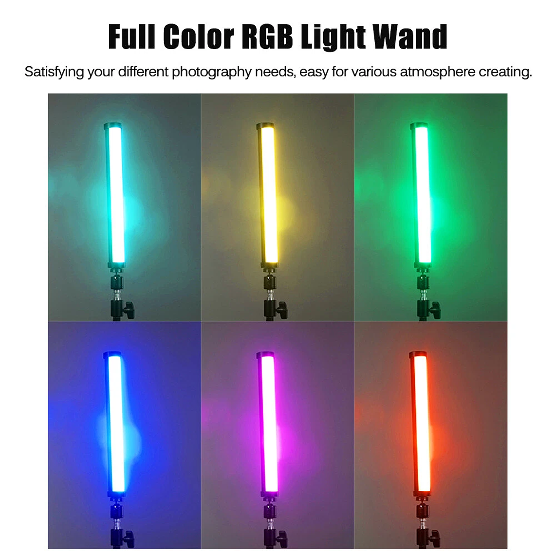 Nicefoto TC-210RGB 1.10W 2500-9900K 6