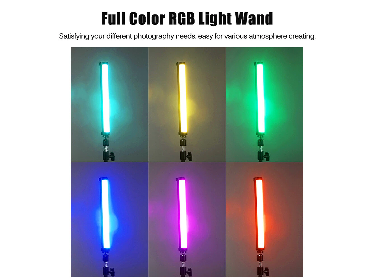 Nicefoto TC-210RGB 1.10W 2500-9900K 6