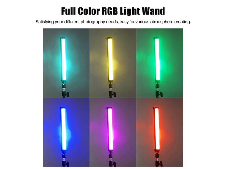 Nicefoto TC-210RGB 1.10W 2500-9900K 6