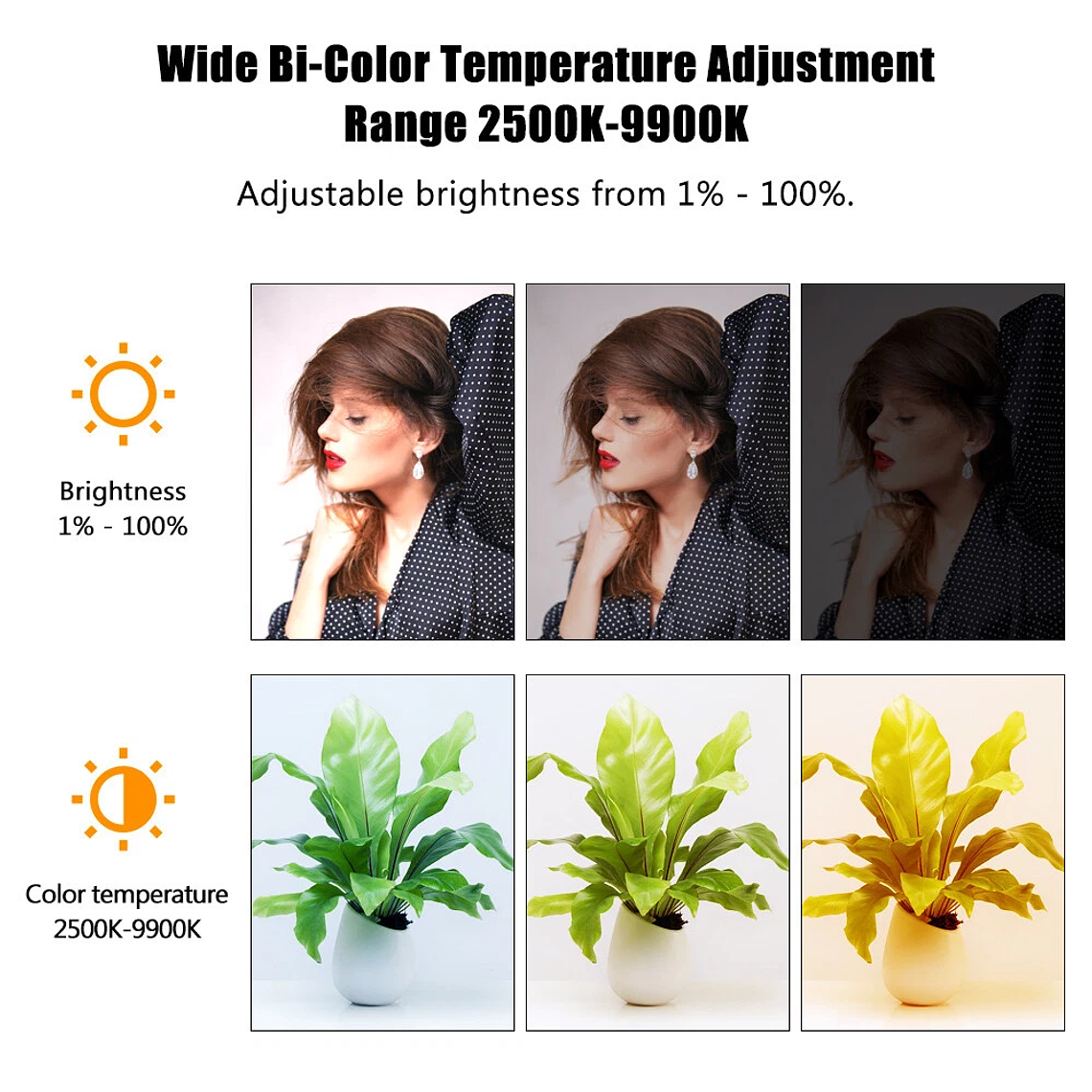 Nicefoto TC-210RGB 1.10W 2500-9900K 7