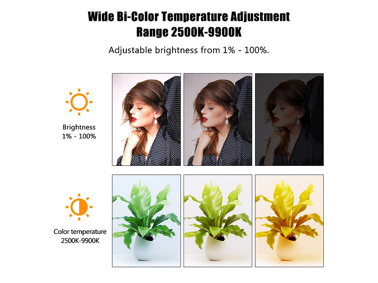 Nicefoto TC-210RGB 1.10W 2500-9900K 7