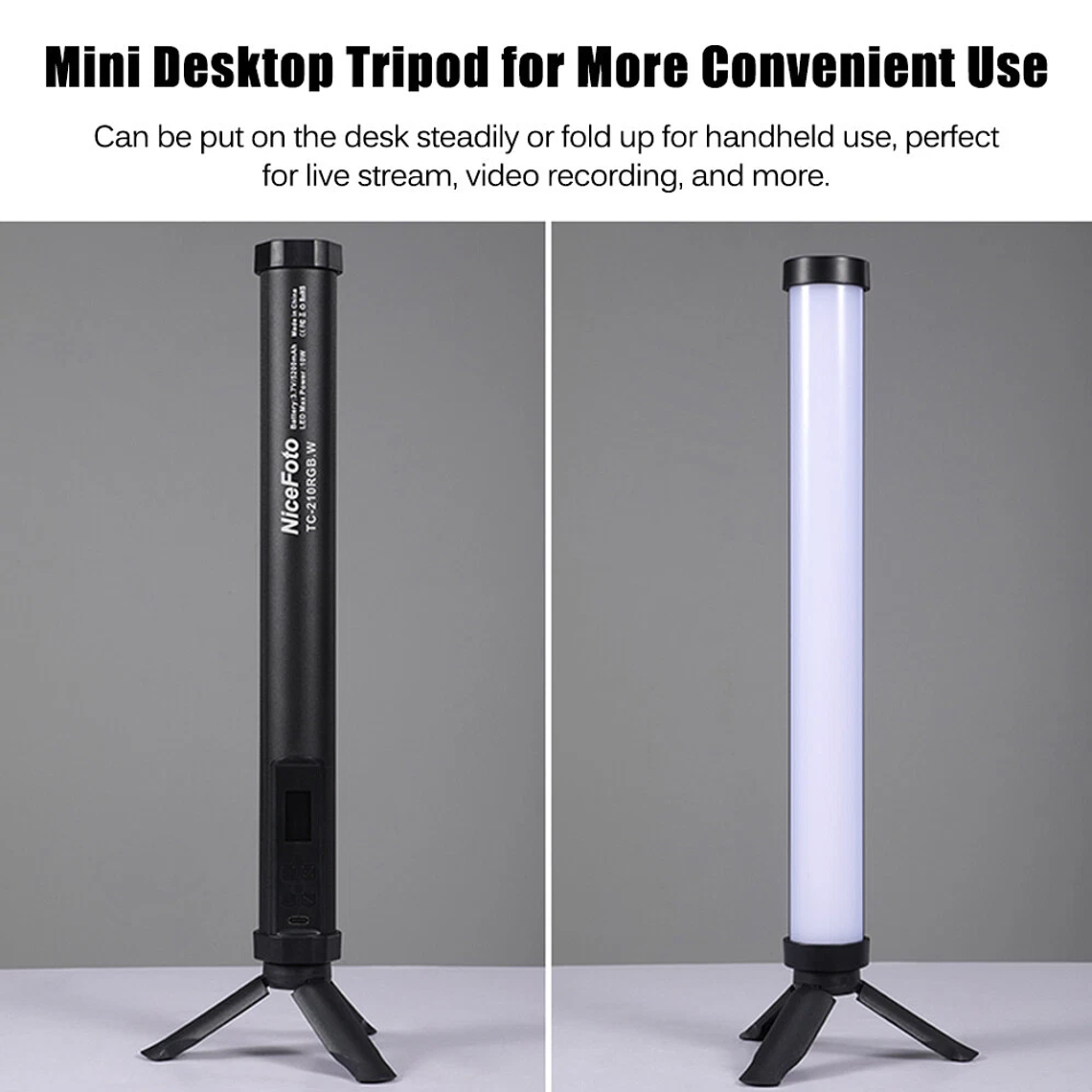 Nicefoto TC-210RGB 1.10W 2500-9900K 9